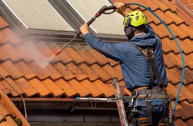Démoussage et hydrofuge de toiture à Vezins
